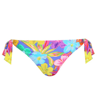 SAZAN Blue Bloom Bikini Hüftslip mit Schnüren