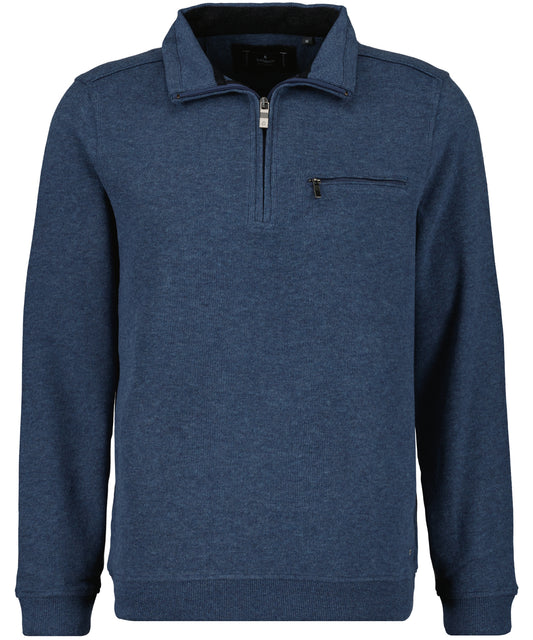 Sweatshirt mit Stehkragen und Zip