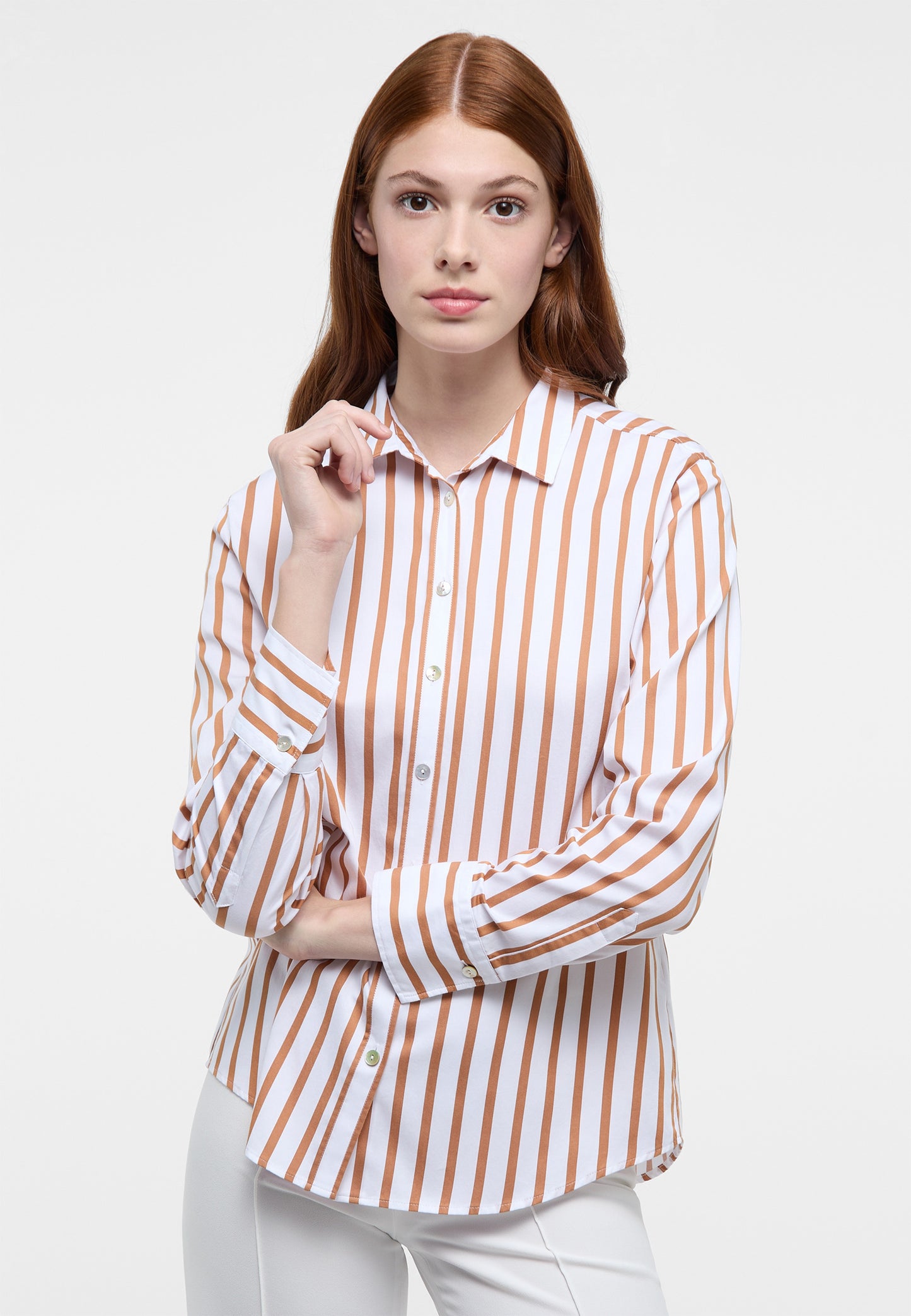 Bluse Twill Langarm