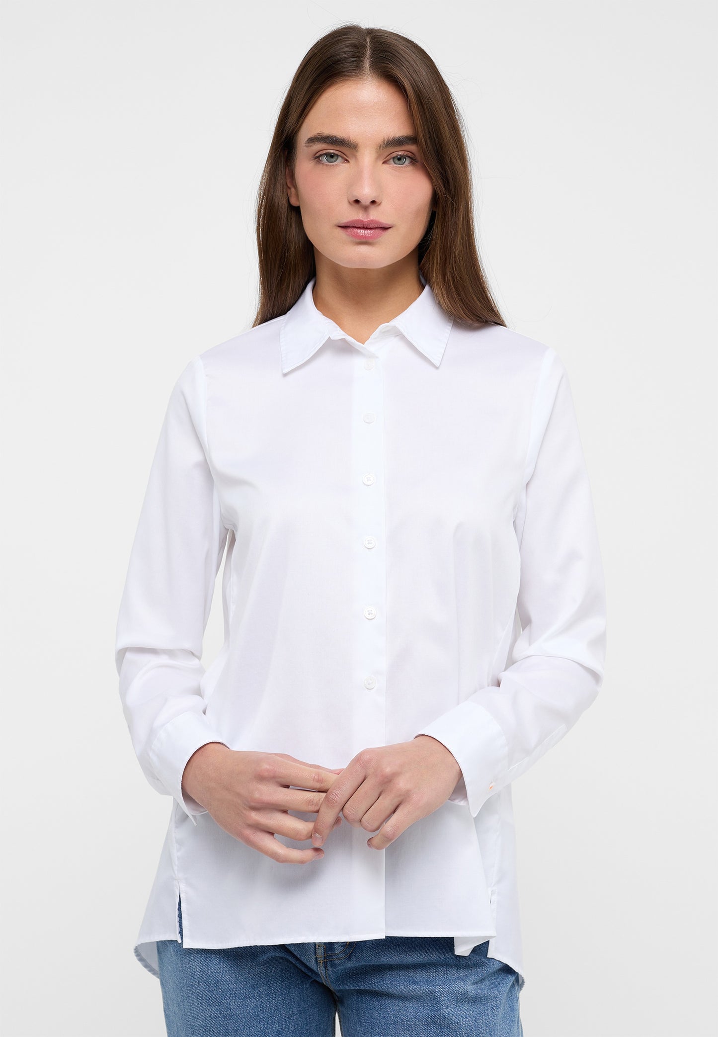 Soft Luxury Shirt Bluse Twill Langarm