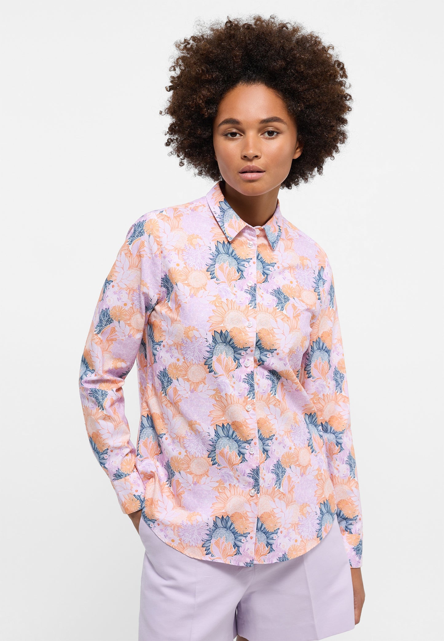 Oxford Shirt Bluse Oxford Langarm