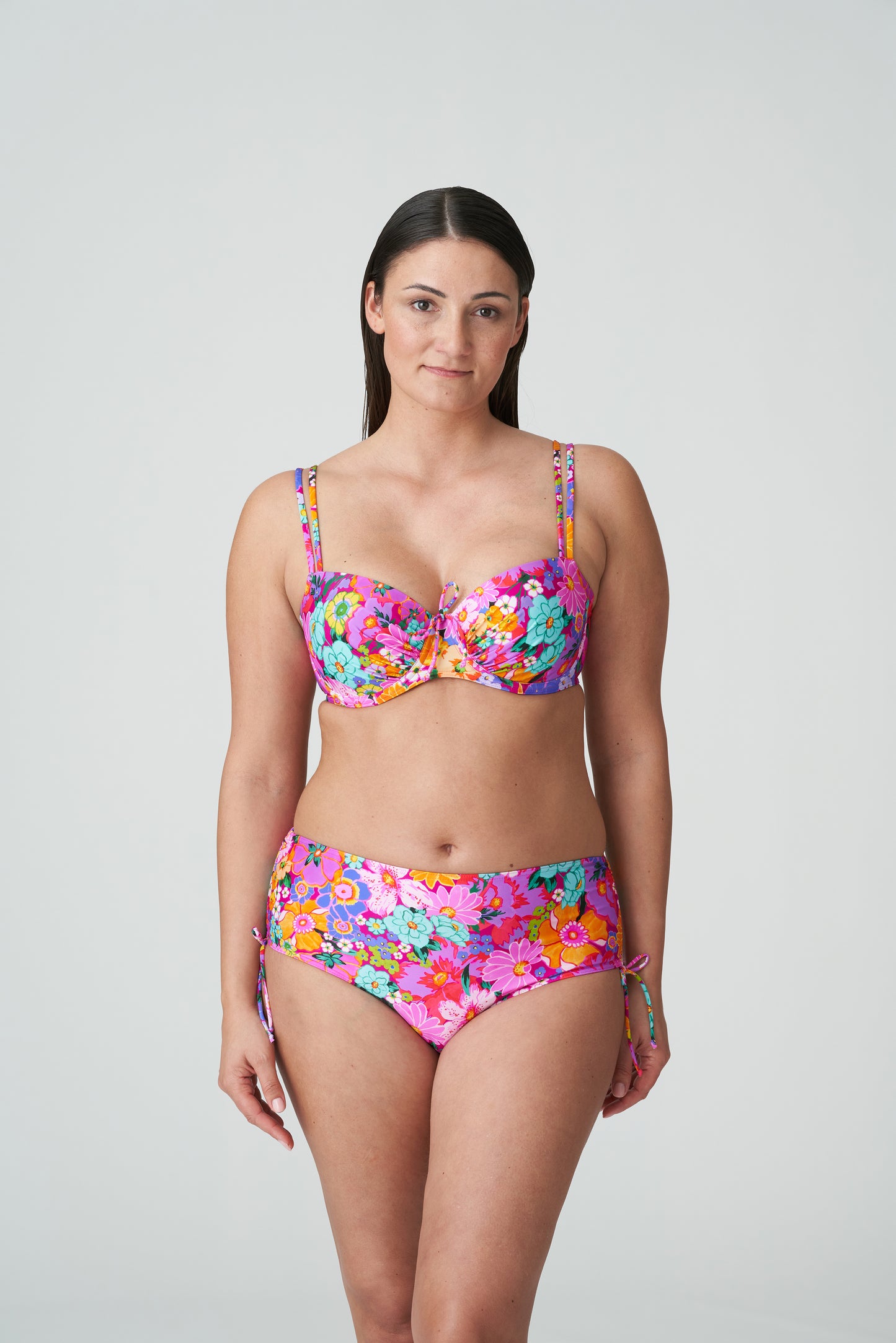 NAJAC Floral Explosion Bikini Taillenslip m. Schnur