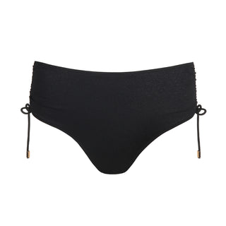 DAHU schwarz Bikini Taillenslip m. Schnur