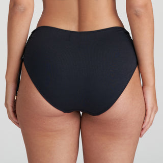 DAHU schwarz Bikini Taillenslip m. Schnur