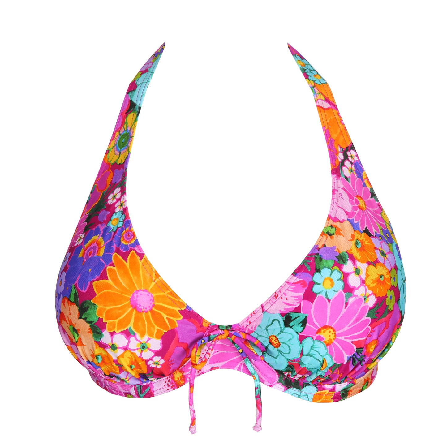 NAJAC Floral Explosion halb unterlegter Bikini tief.