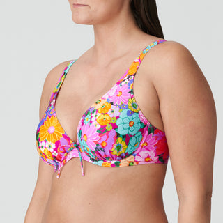 NAJAC Floral Explosion halb unterlegter Bikini tief.