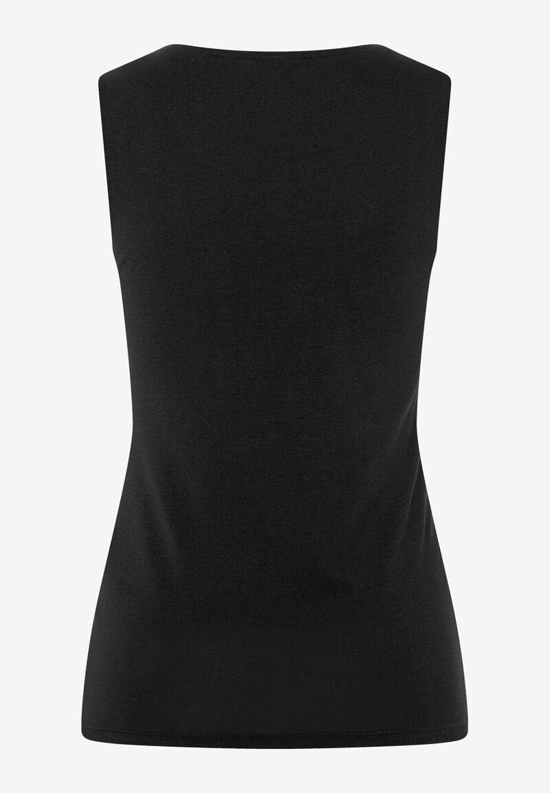 Baumwoll/Stretch Top schwarz