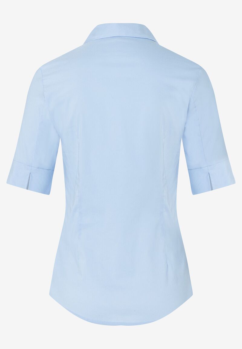 Baumwoll/Stretch Bluse  hellblau