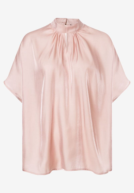 schimmernde Bluse  powder rose