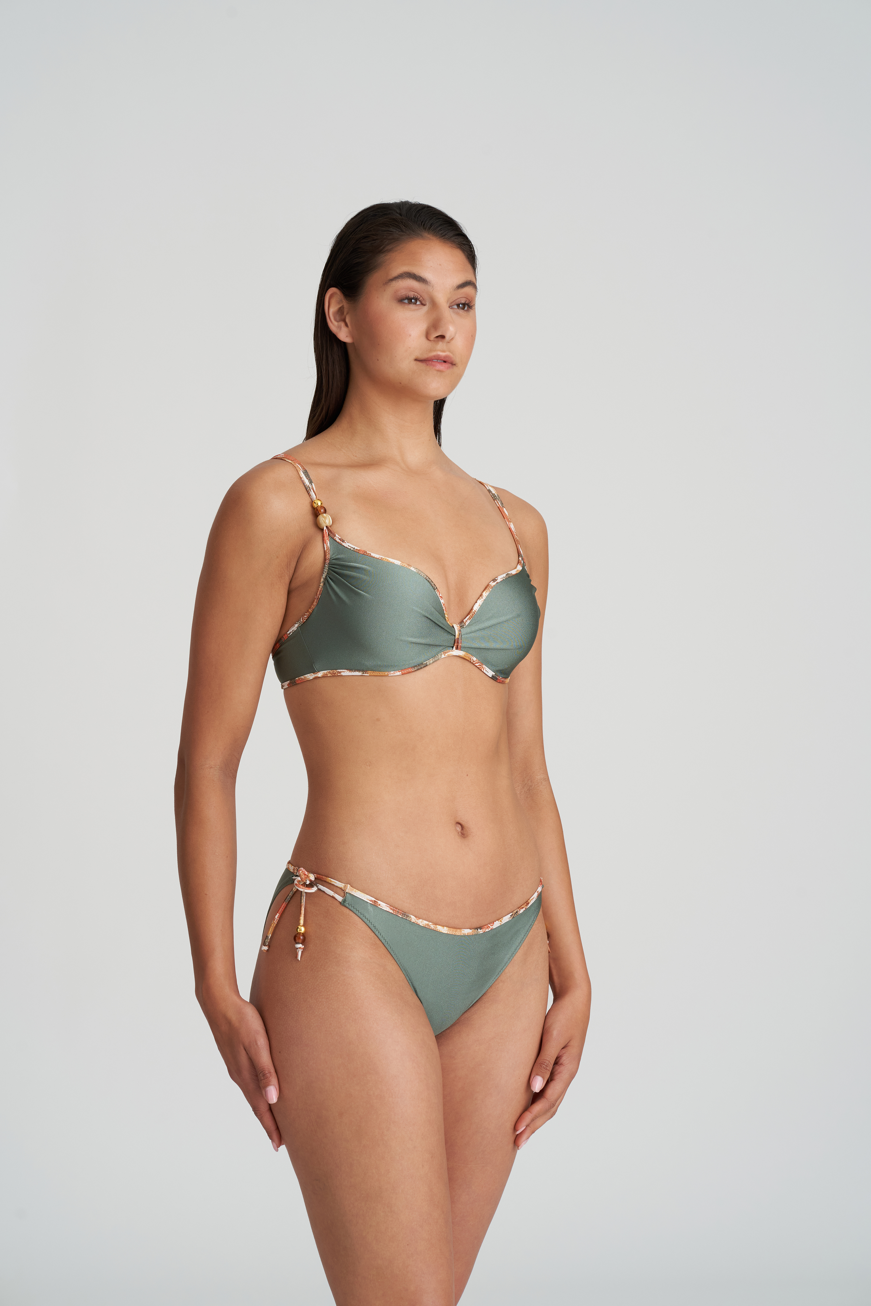 CRETE Inca Gold Unterlegter Bikini Herzform